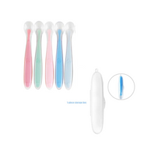 Cargar imagen en el visor de la galería, Kit 5 Cucharas De Silicon, Alimentación Complementaria.