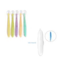 Cargar imagen en el visor de la galería, Kit 5 Cucharas De Silicon, Alimentación Complementaria.