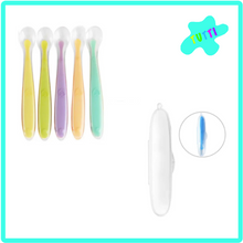 Cargar imagen en el visor de la galería, Kit 5 Cucharas De Silicon, Alimentación Complementaria.