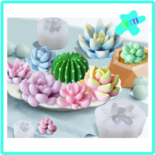 Cargar imagen en el visor de la galería, Molde Silicon Suculenta Mini, Varios Modelos.