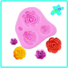 Cargar imagen en el visor de la galería, Molde Silicon 4 Rosas.