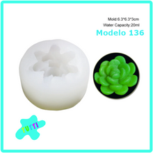 Cargar imagen en el visor de la galería, Molde Silicon Suculenta Mini, Varios Modelos.
