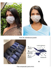 Cargar imagen en el visor de la galería, Cubre bocas tres capas cosido, Sólo Mayoreo A Partir de 100 Mil Piezas.