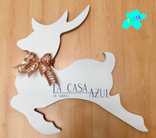 Cargar imagen en el visor de la galería, Venado, Reno Pintado y Personalizado con Iluminación LED, MDF.