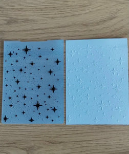 Folder Embossing Estrellas, Luces, Brilló.