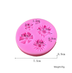 Molde Silicon Margaritas Geberas Mini, Aplicaciones.