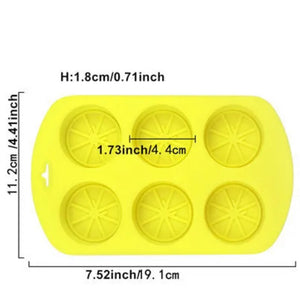 Molde Silicon Rodaja, Rebanada Limón.