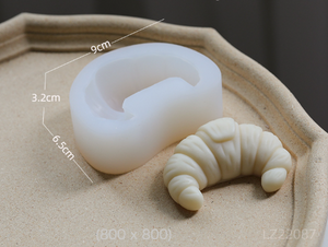 Molde Silicon Croissant, Cuernito 3D.