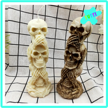 Cargar imagen en el visor de la galería, Molde Silicon Craneos, Calaveras Apiladas, Torre.
