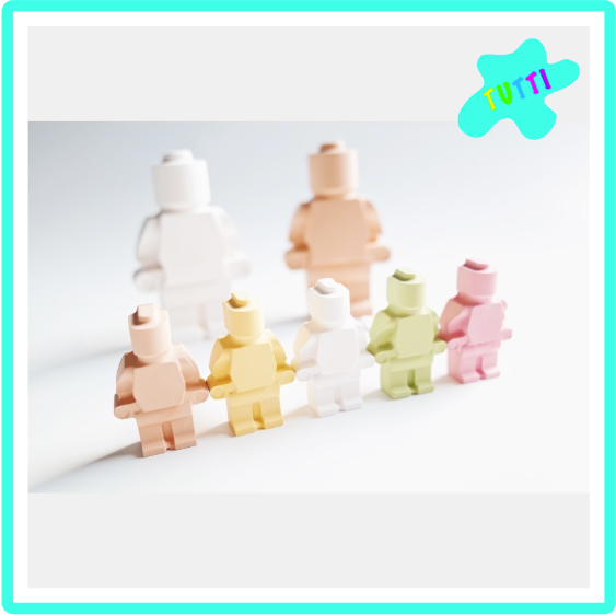 Molde Silicon Hombre Muneco Lego Grande y Chicos