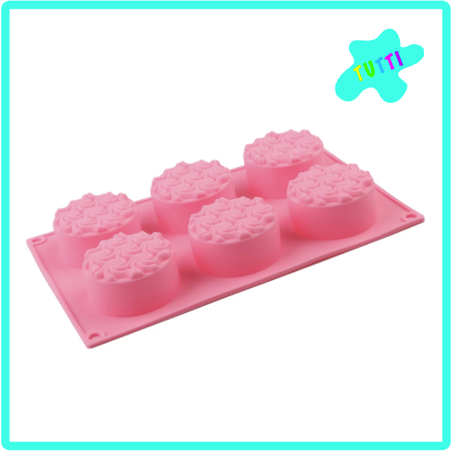 Molde Silicon Círculo Pastilla Masaje Ola.