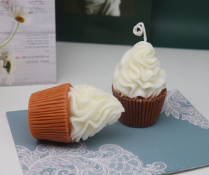 Molde Silicon Muffin, Cupcake con Crema Batida.