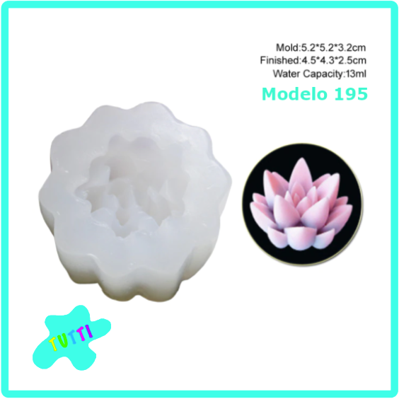 Molde Silicon Suculenta Mini, Varios Modelos.