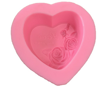 Cargar imagen en el visor de la galería, Molde Silicon Corazón Rosas Love.
