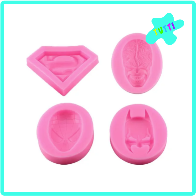 Kit Moldes Silicon Super Heroes.