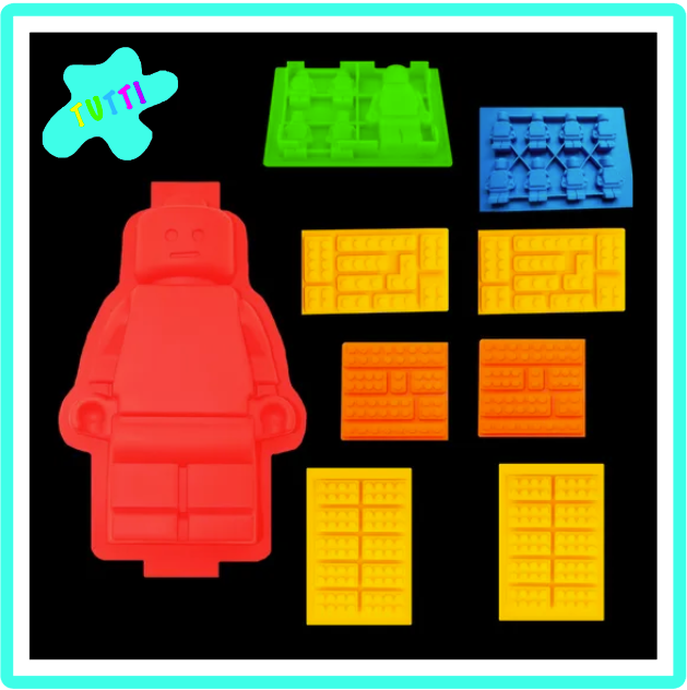 Kit Moldes Silicon Lego 1.