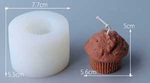 Molde Silicon Muffin Cupcake 3D.