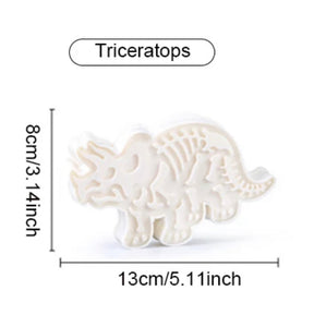 Cortador Plástico Dinosaurio Triceratops.